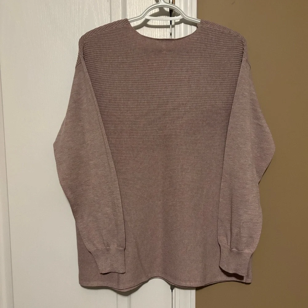 Ella Moss Men's V-Neck Sweater in Taupe - Picture 3 of 7